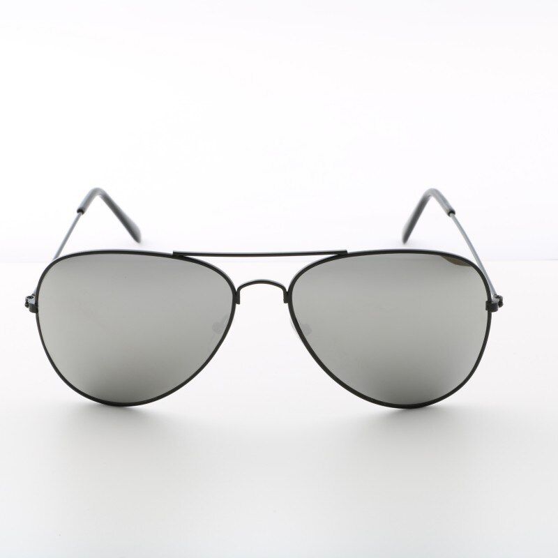 black silver mirrorFashion Aviation Sunglasses For Women Men Pilot Driving Eyewear Black Frame Mirrors Sun Glasses Goggle UV400 Gafas De Sol