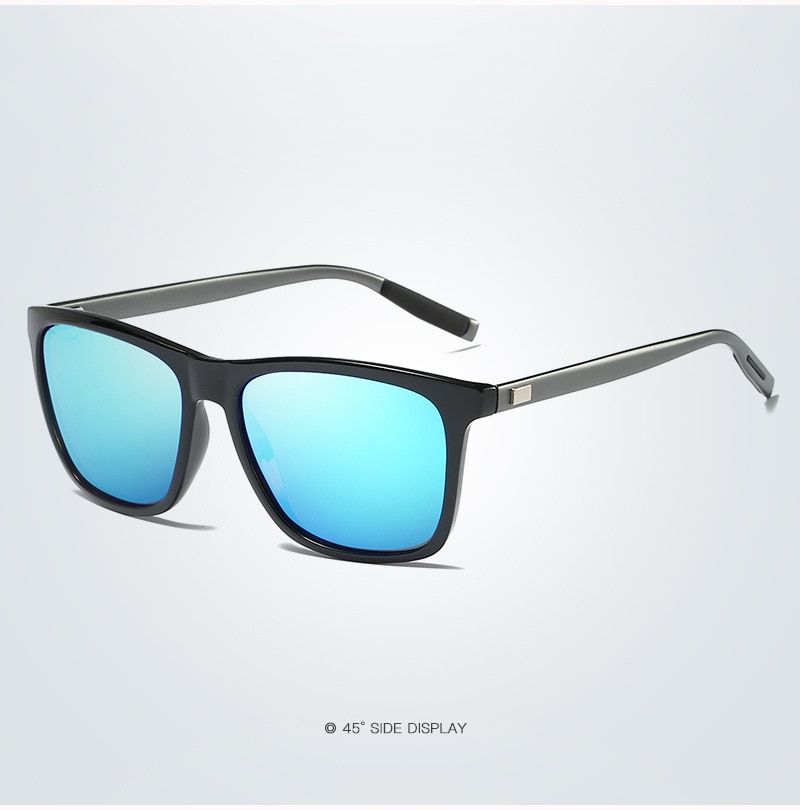 DJXFZLO Men Vintage Aluminum Polarized Sunglasses Classic  Sun glasses Coating Lens Driving Eyewear For Men/Women-C7-Polarized
