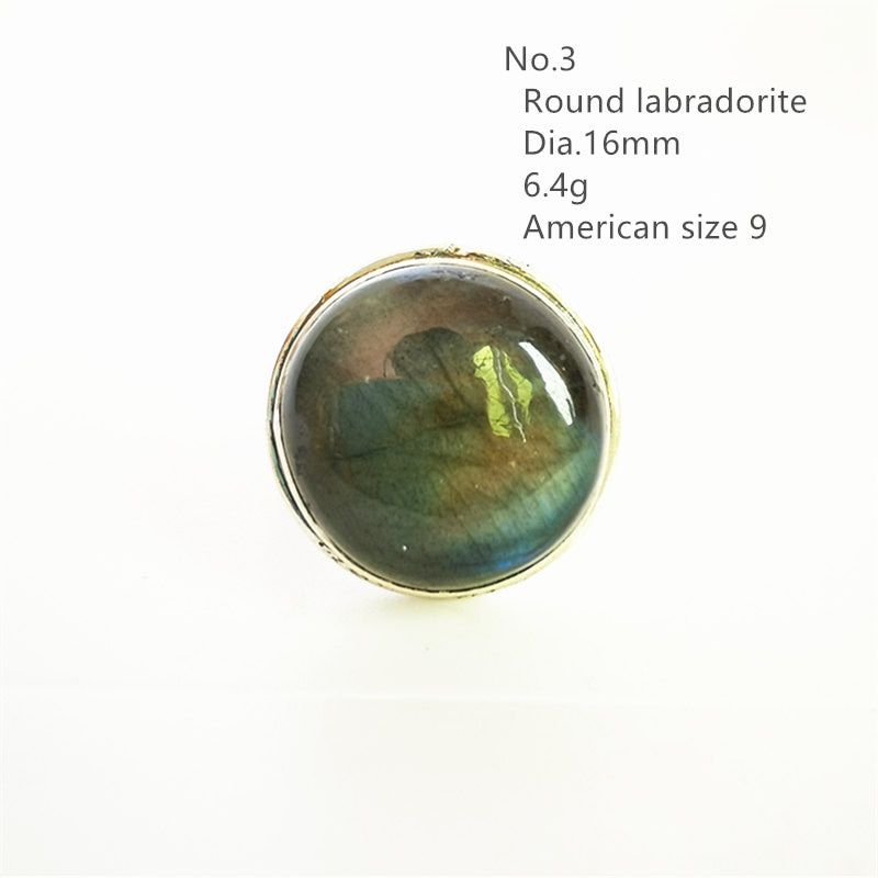 Nepal 925 Sterling Silver Inlaid Natural Labradorite Big Rings for Man Nepal vintage jewelry T9002