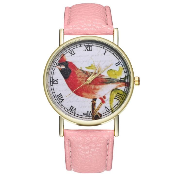 Vintage Children Quartz Watch Girl Black Leather Strap Animal Snake Roman Scale Golden Alloy Dial Kids Watches Boy Gift T84-A