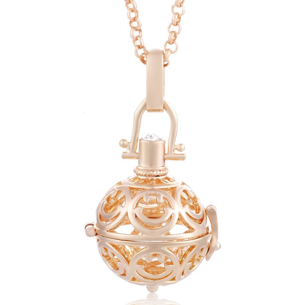 10pcs/lot Baby Angel Caller Harmony Ball Pendant Necklace Chime Ball Mexcian Bola Pendants Jewelry Gift Wholesale