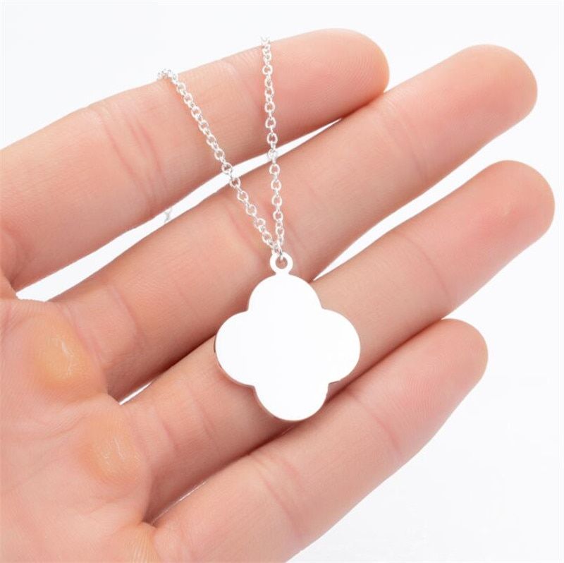 Stainless Steel Animal Hummingbird Necklaces for Women Girls Geometric Wave Bear Cactus Pendant Collier 2020