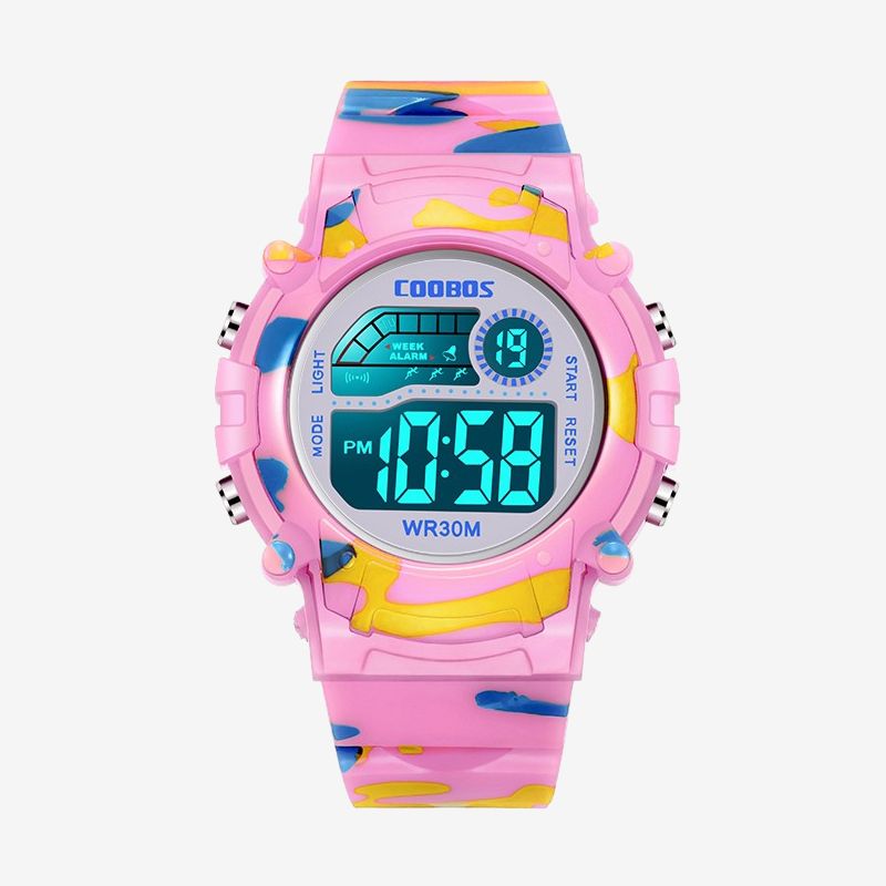 Children Waterproof Watch Colorful Luminous Student LED Electronic Watches Boy Girl Kids Wristwatch