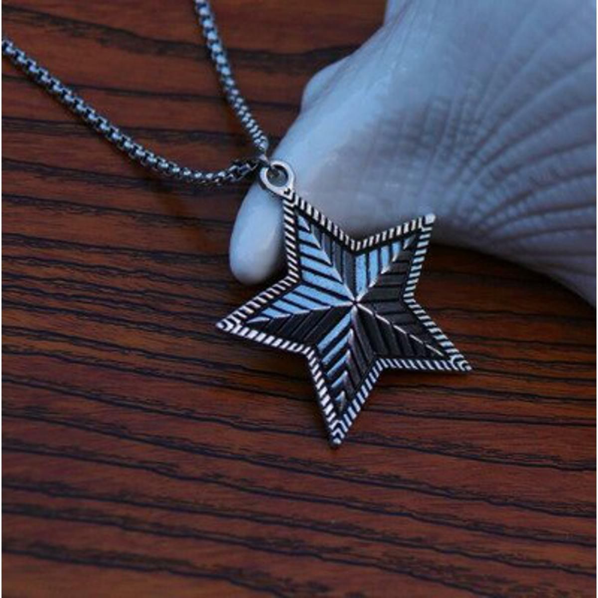 Fashion wild boar necklace stainless steel power symbolic skull cross Necklace Men silver Chain Punk Jewelry