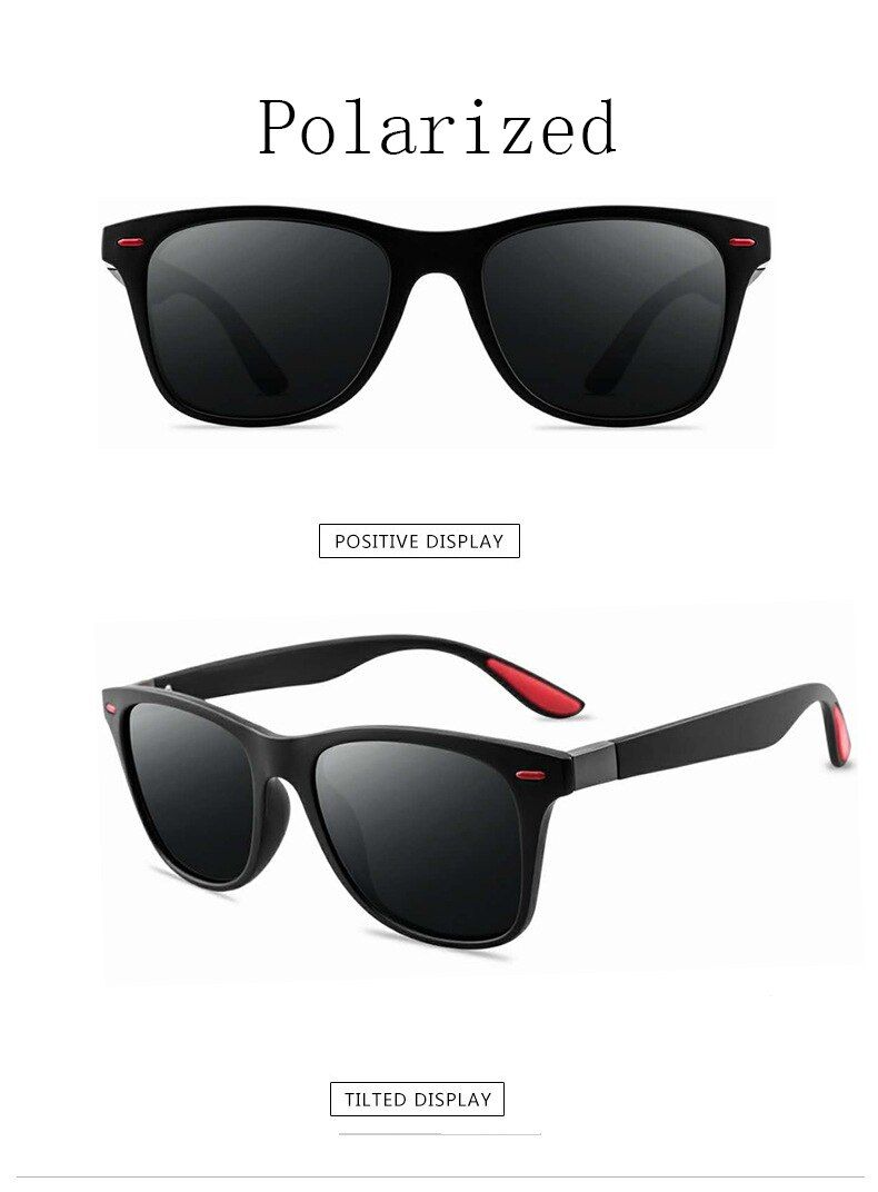 8NEW Polarized Square Design Sunglasses Men Mirror Sunglass Woman Sports Sunglass Reflective Drive Sunglass UV400
