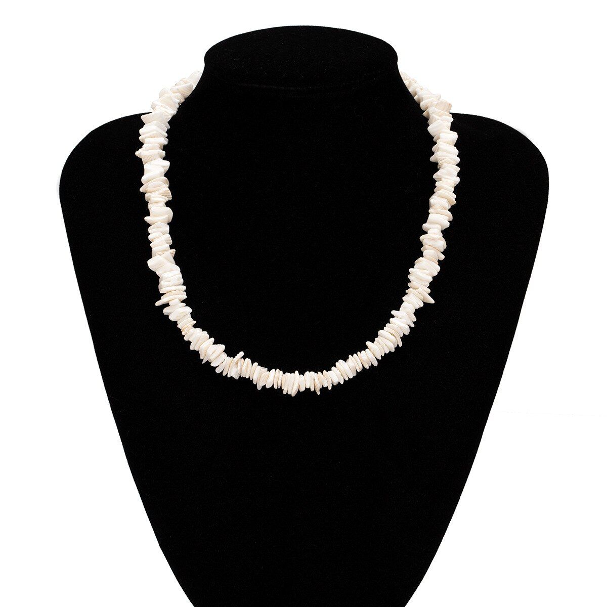 2020 New Cute Simple Boho White Puka Shell Necklace Choker Female Hawaiian Beach Vsco Gril Puka Chips Sea Shell Surfer Necklaces