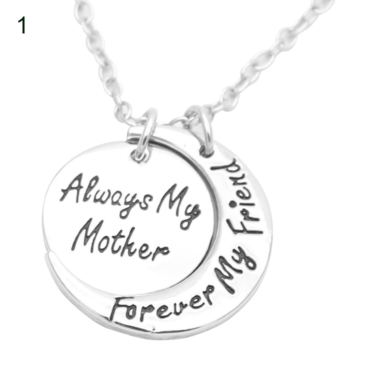 Women Neckle Fine Workmanship Unique Mom Daughter Matching Moon Pendant Neckle