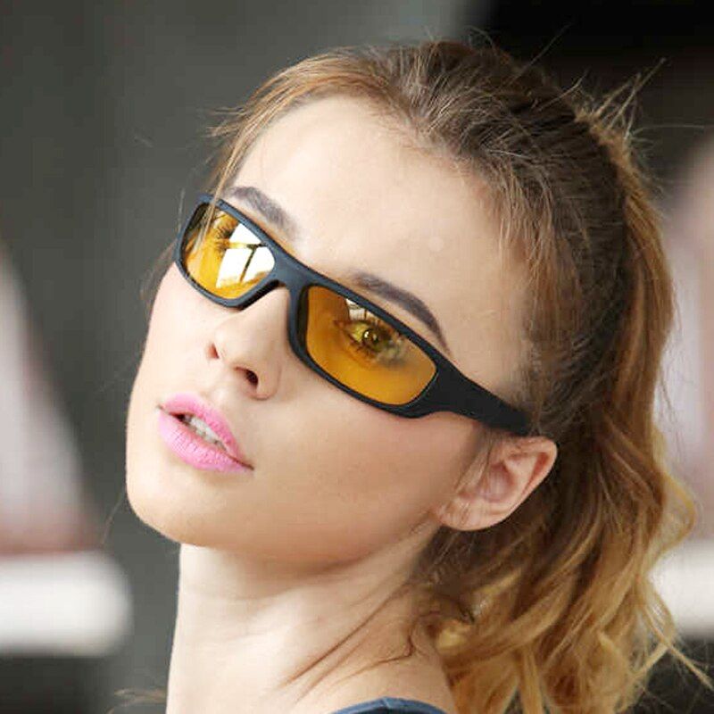 Night VisionLong Keeper Polarized Night Vision Sunglasses Women Retro Safety Driving Sun Glasses Men UV400 Yellow Lens Eyewear KP1039