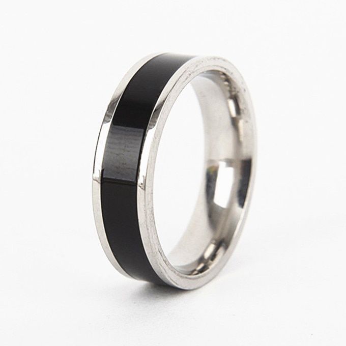 Hot Selling! Punk Accessories 6mm Stainless Steel  Magic Glue Ring For Men Woman Classic Wedding Party Jewelry Exquisite Gifts
