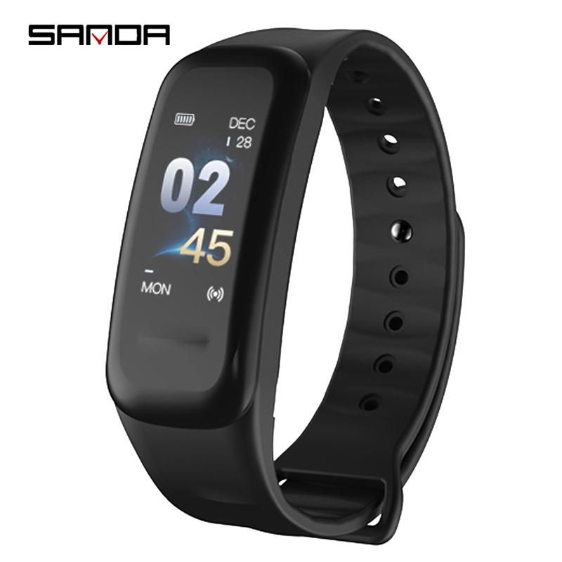 SANDA Bluetooth Smart Watch IOS Android Men's Sport Watch Waterproof LED Digital Watches C1P Intelligent Bracelet
