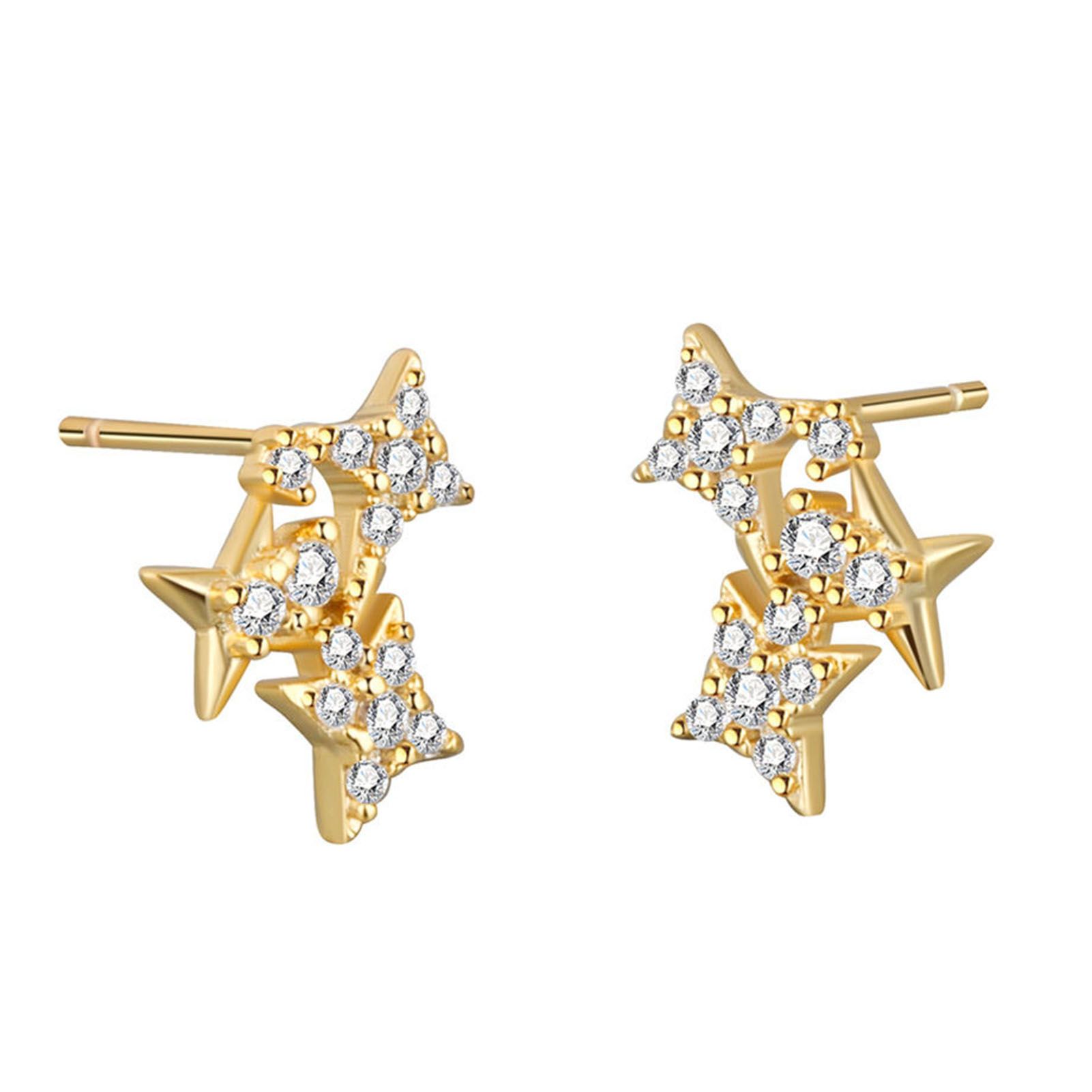 Stud Earrings Friendly to Skin Eye-catching Lady Earrings
