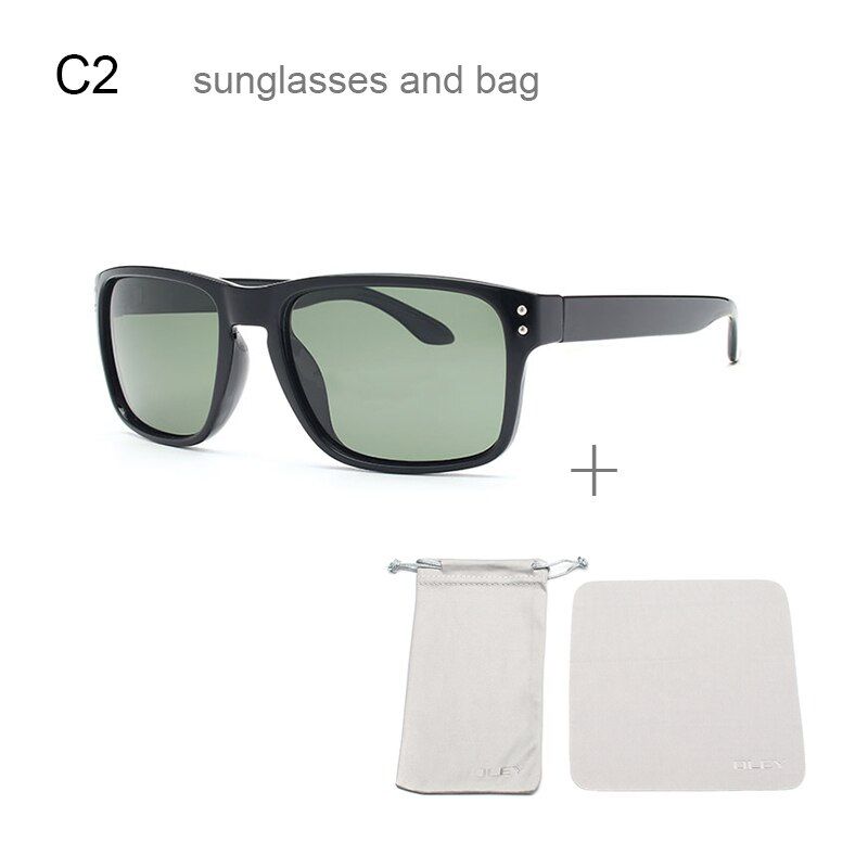 Y8133 C2OLEY Classic Polarized Sunglasses Men Glasses Driving Coating Black Frame Fishing Driving Eyewear Male Sun Glasses Oculos Y8133