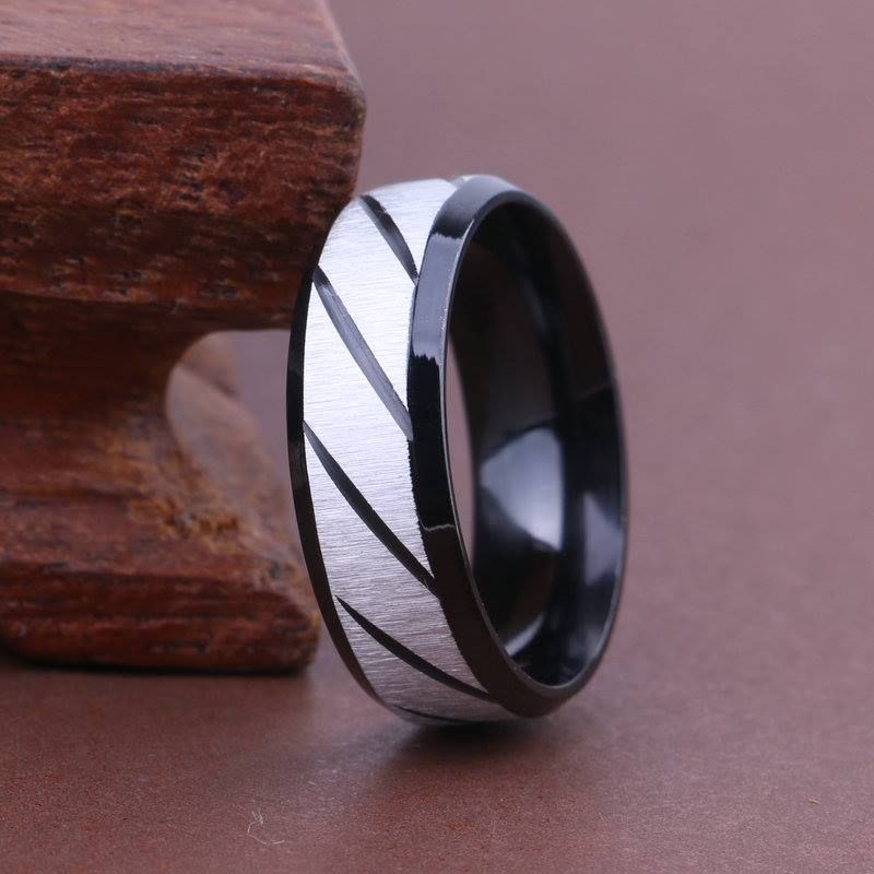 Black & Silver Finger Ring for Men