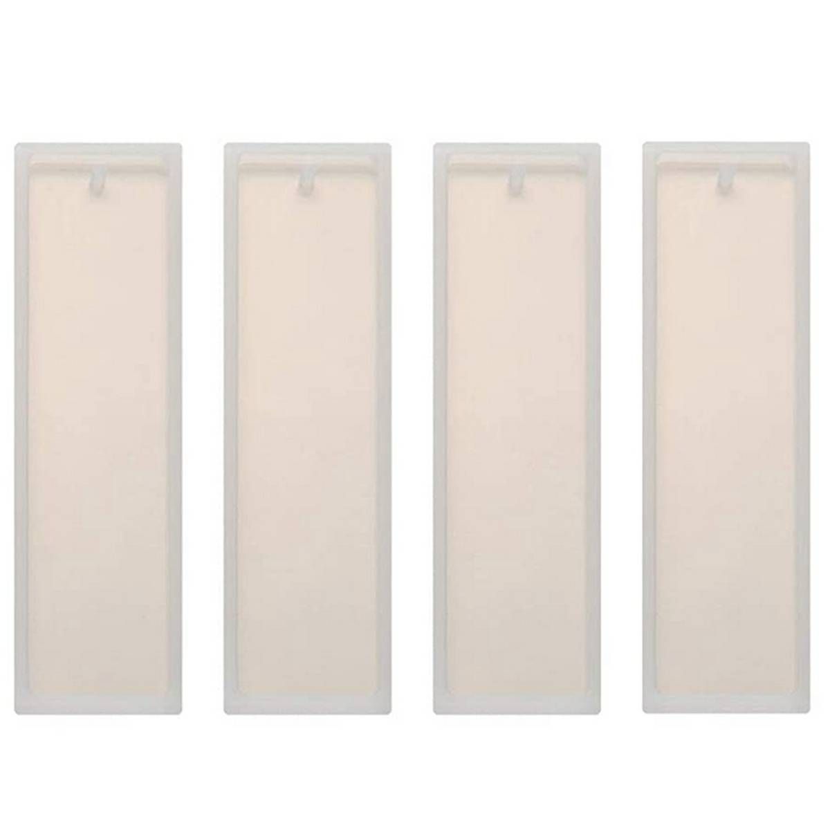 4 Pack DIY Bookmark Resin Mold, Bookmark Silicone Molds, Jewelry DIY Craft Transparent Mold