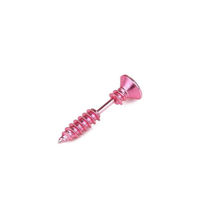 1PCS Punk Style Stainless Steel 10 Colors Stud Earrings Men Women Ear Jewelry Rock Gothic Unisex Piercing Earring Wholesale