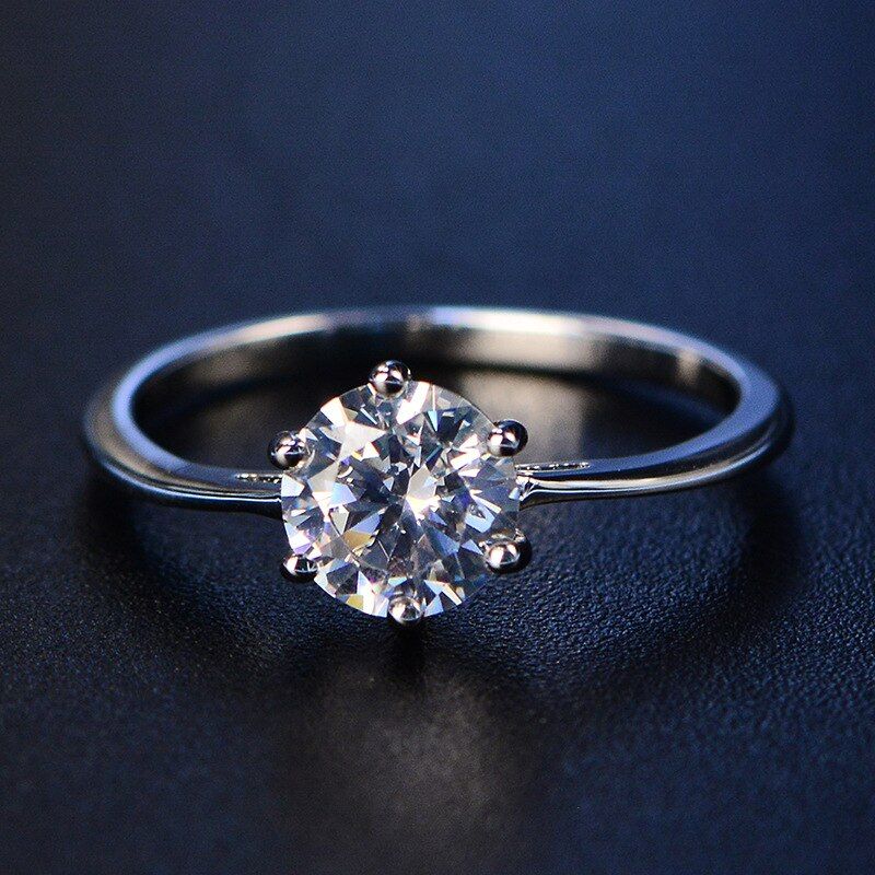 PANSYSEN  Classic 7MM Emerald Rings for Women Silver 925 Jewelry Wedding Engagement Ring Gemstone Fine Jewelry Party Gift