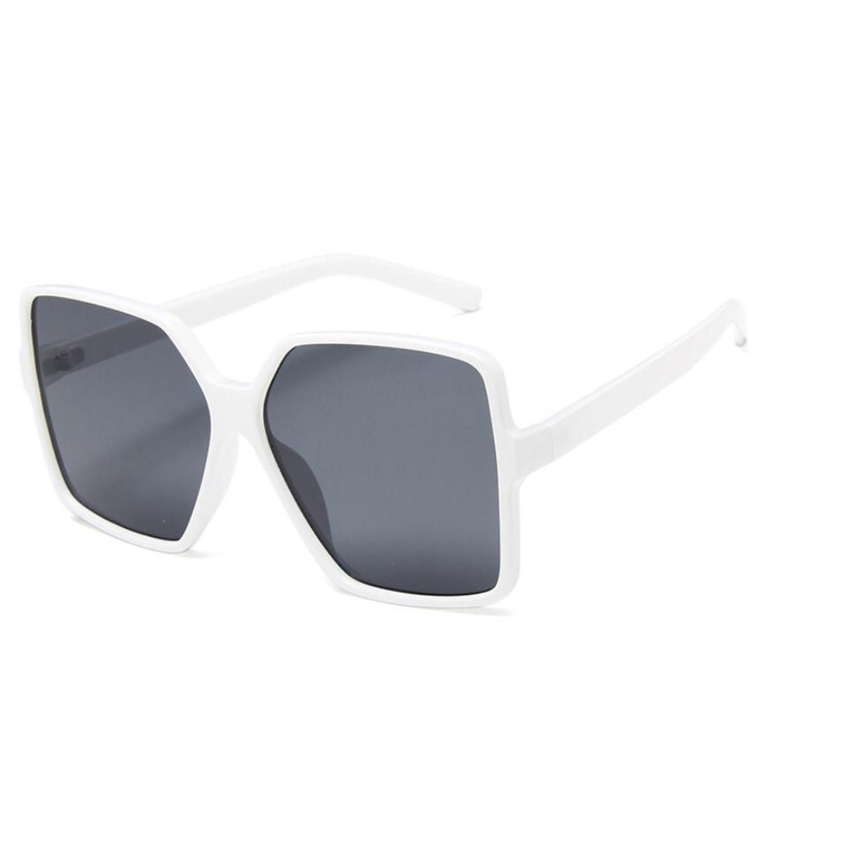C7 white grayPlastic Gradient Square Sunglasses Oversized Black Shades Vintage Retro Big Frame Sun Glasses Unisex Driving Glasses Gafas