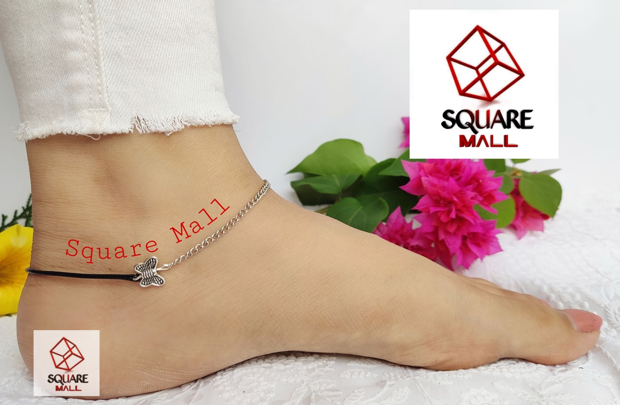Anklet For Women black Ankle Bracelet For Women Mens butterfly Anklet Black payel Handmade Adjustable Jewelry suta payel Ankle Bracelet black thread anklet