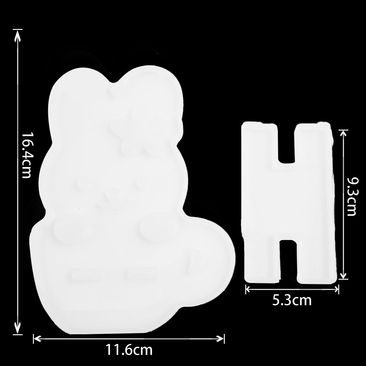 1Pc Liquid Resin Silicone Mold DIY Cute Animal Mirror Craft Epoxy Resin for Jewelry Making Necklace Pendant