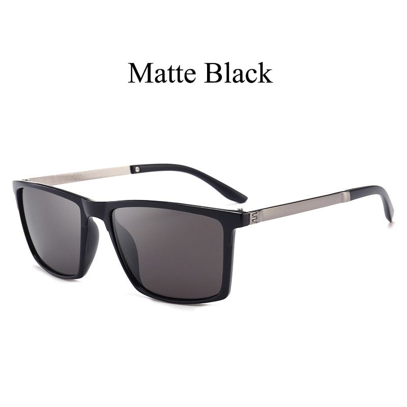 LeonLion 2021 Square larized Sunglasses Men Mirror Driving Retro Sun Glasses UV400 High Quality ette De Soleil Homme-BlackGray