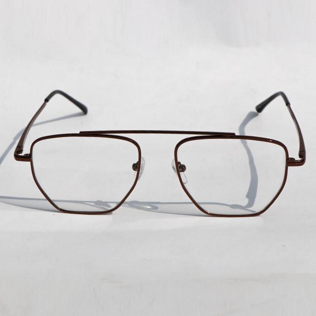 Black Edge Steel Frame Eyewear For Men