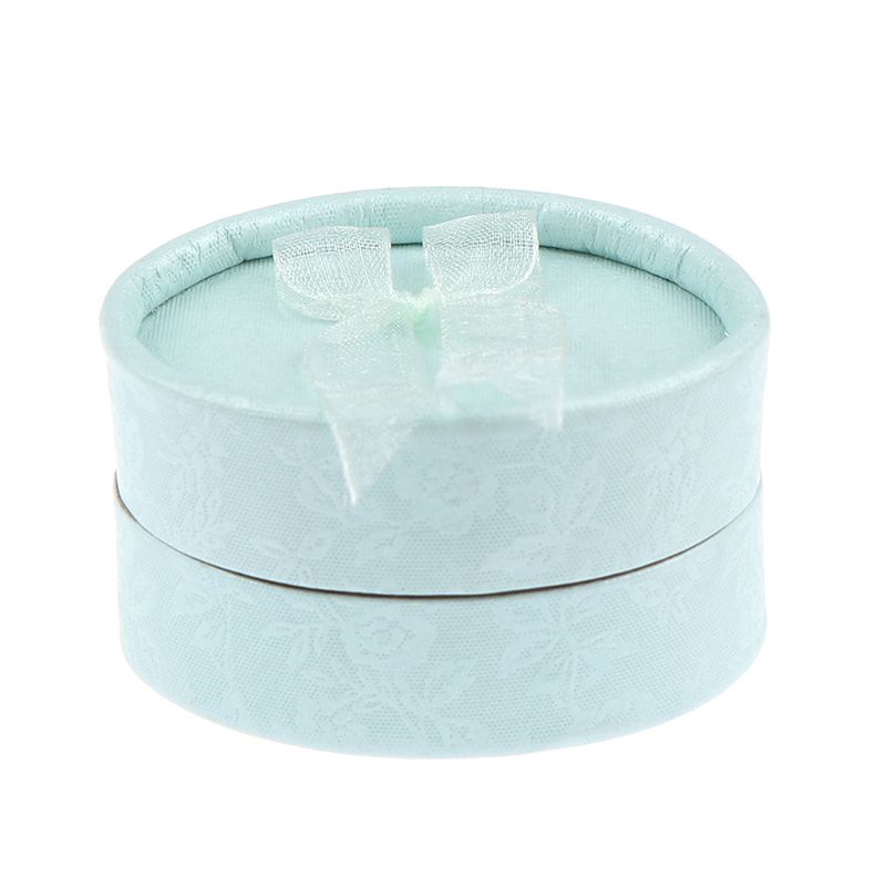 Oval Earring Rings Box Bowknot Jewelry Organizer Box Holder Wedding Gift Box