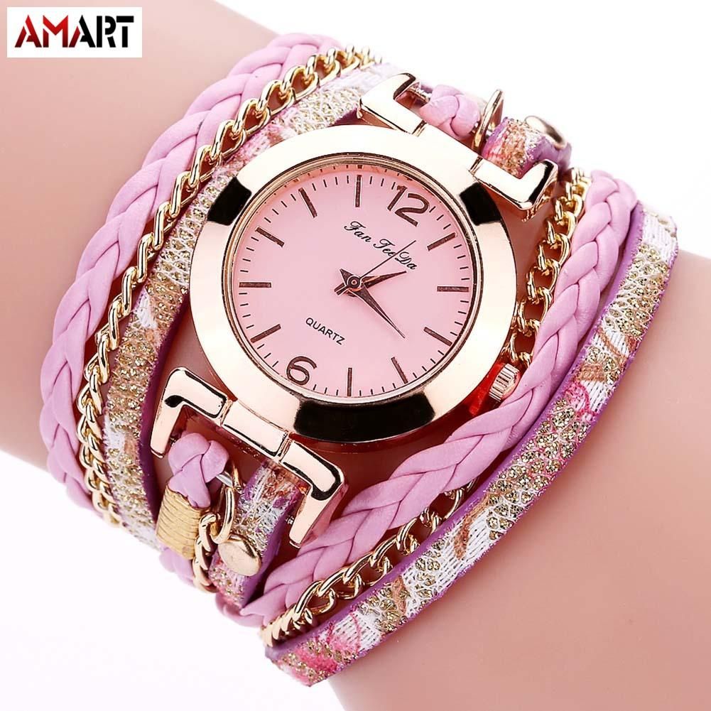 1 Pcs Women Lady Girl Student Wrist Quartz Watch Mini Round Alloy Vintage Gift