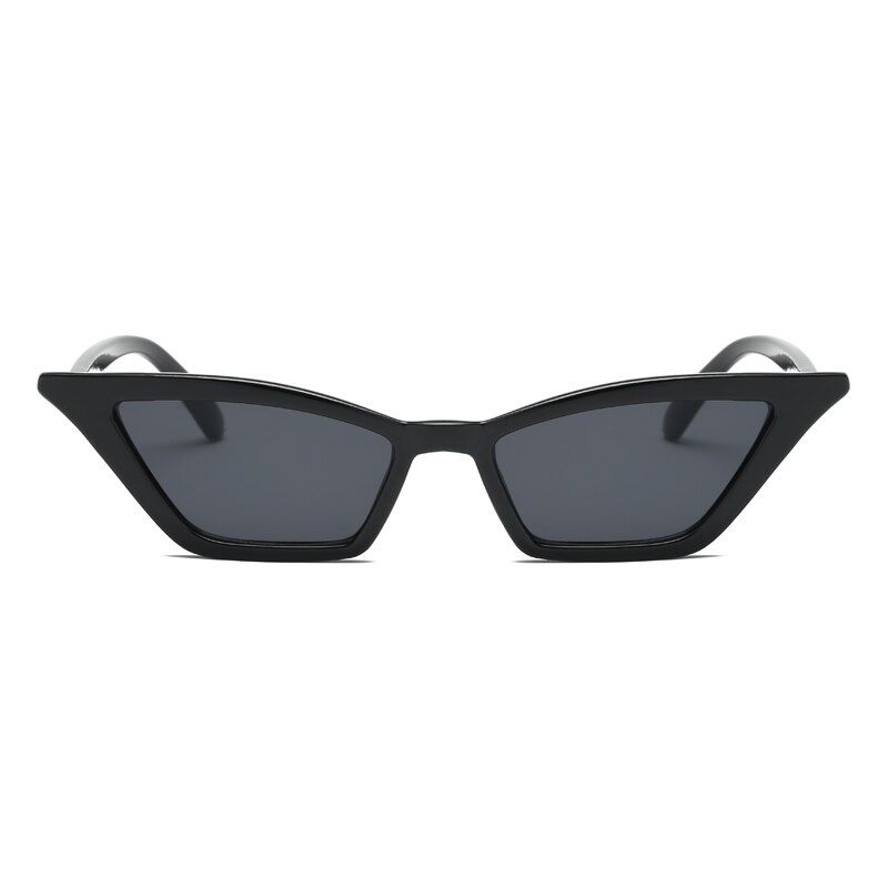 blackVintage Cat Eye Sunglasses Women Luxury Brand Designer Sun Glasses Retro Small Red ladies Sunglass Black Eyewear Female Shades