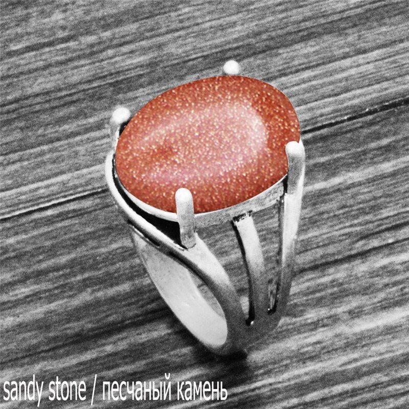 8 Colors Vintage Oval Quartz Lapis Jades Amethysts Rings Antique Silver Plated Natural Stone Tiger Eye Unakite Women Ring