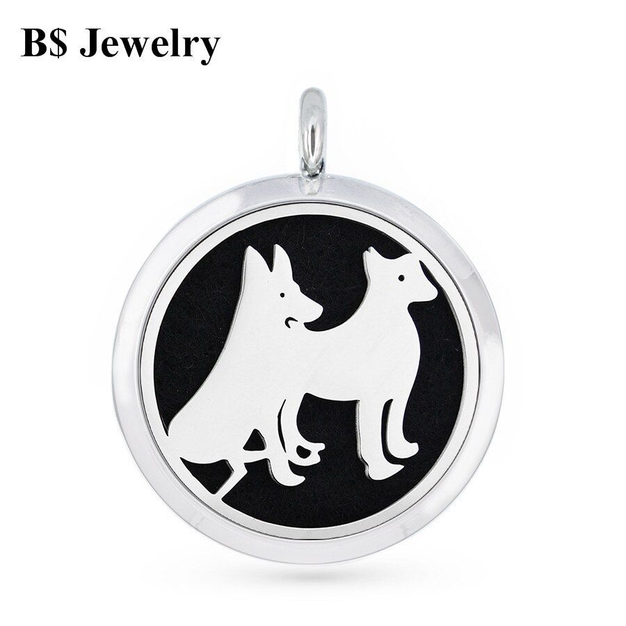 Dog Cat Owl Paws 30mm magnetic Perfume locket Aromatherapy locket essential oil Diffuser Locket pendant fit necklace