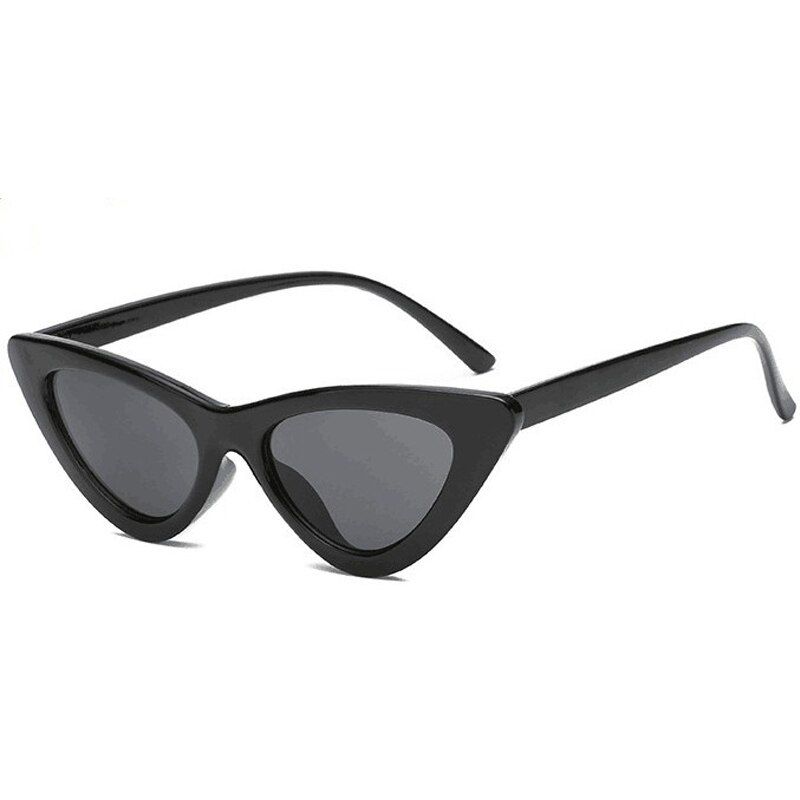 1ZUCZUG Brand Cat Eye Sunglasses Women 2020 Fashion Triangle Small Size Frame Eyewear Reb Blue Green Lens Sun Glasses UV400