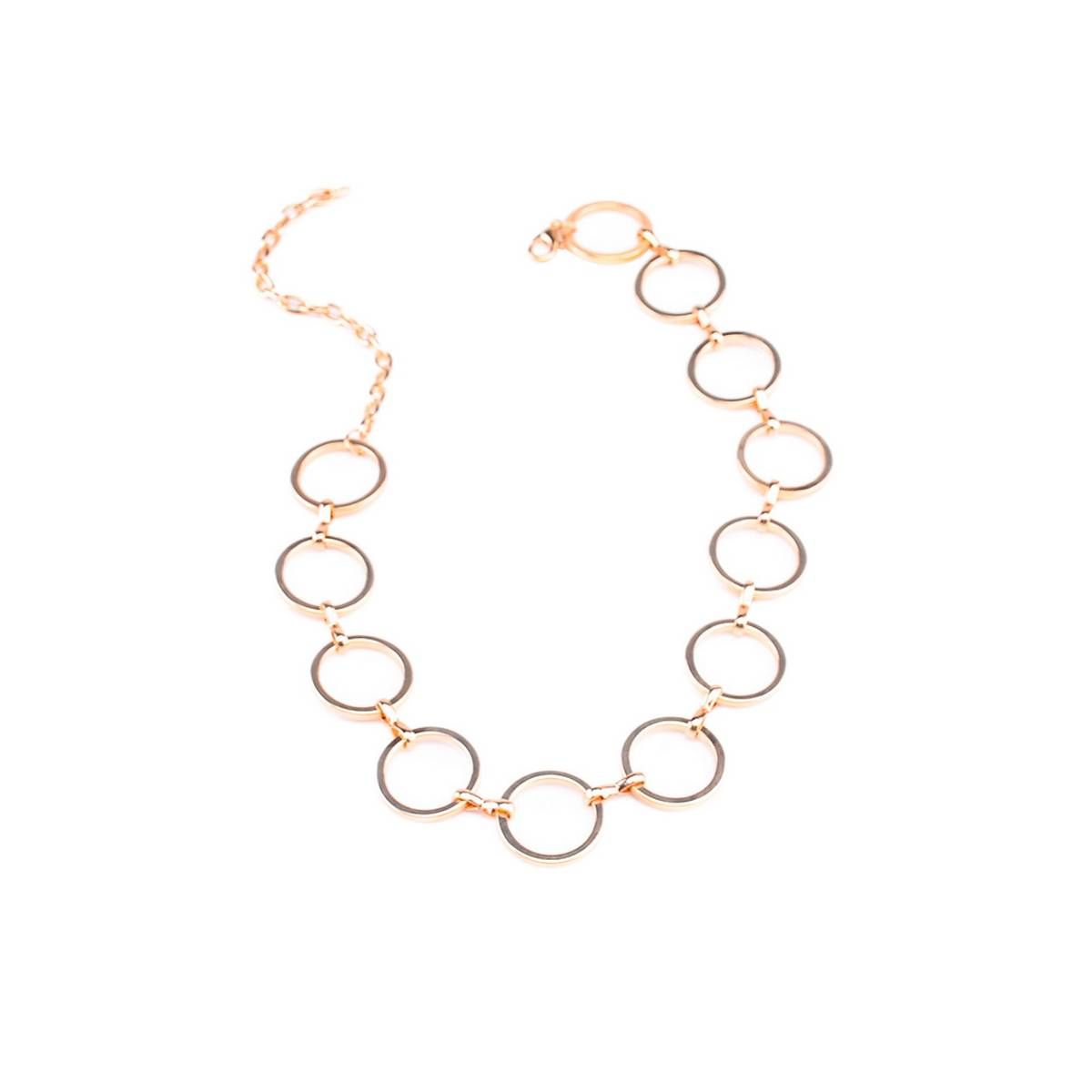 Evening Party Multiple Circle Choker Women Simple Geometric Necklace Jewelry