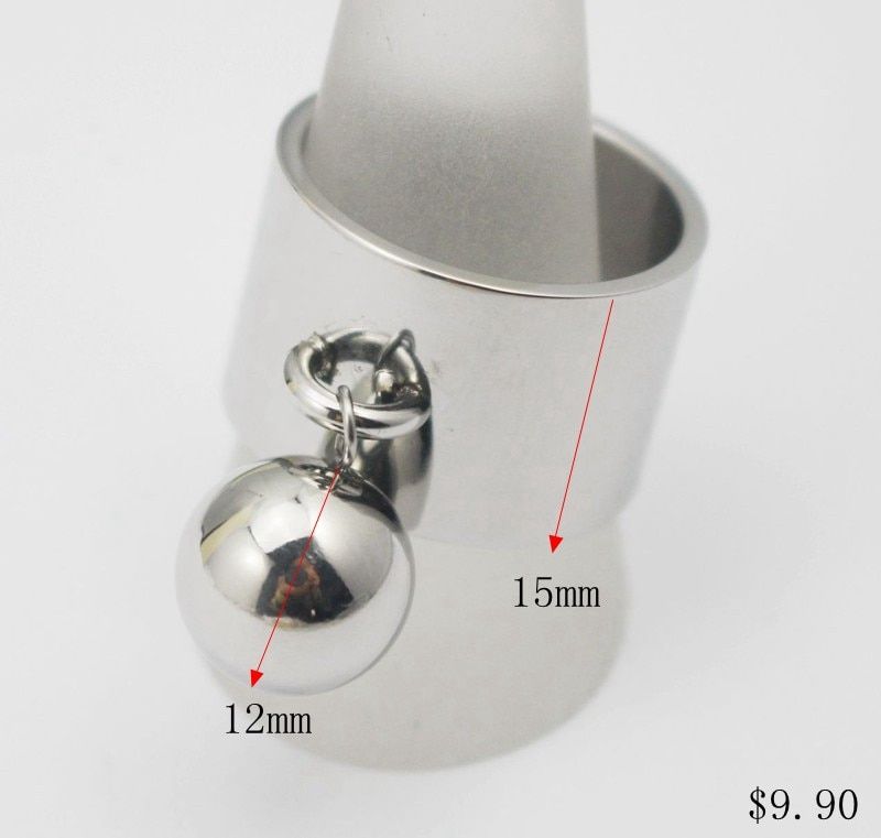 COUYA Women's Rings US Size 6-11 Stainless Steel Silver Color Punk Width Rings With oval-shaped Button Fashion Party Jewelry