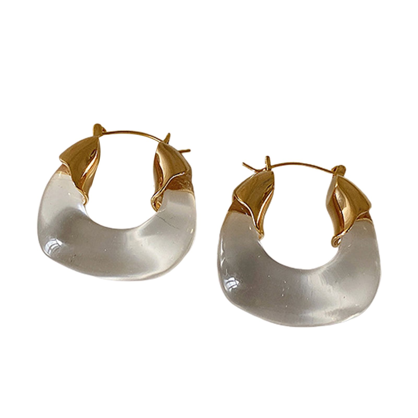 Women Earrings Eye-catching Retro Stud Hook Hoop Earrings