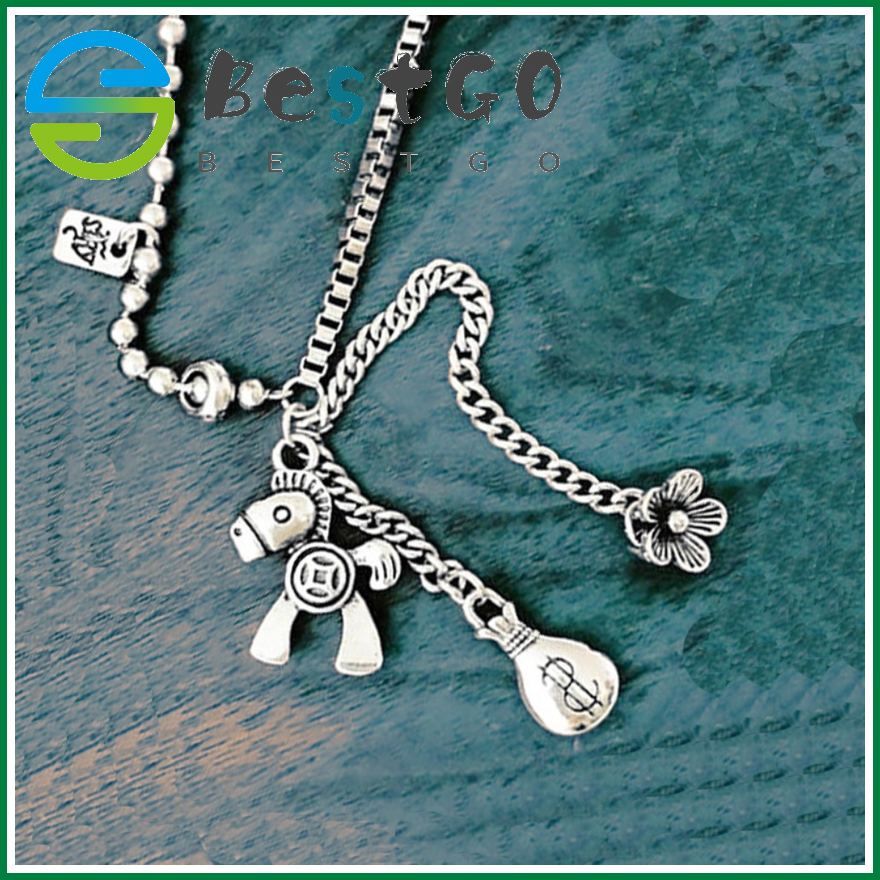 Creative Pony Necklace Female Hipster Temperament Immediately Rich Money Bag Asymmetric Sweater Chain Jewelry