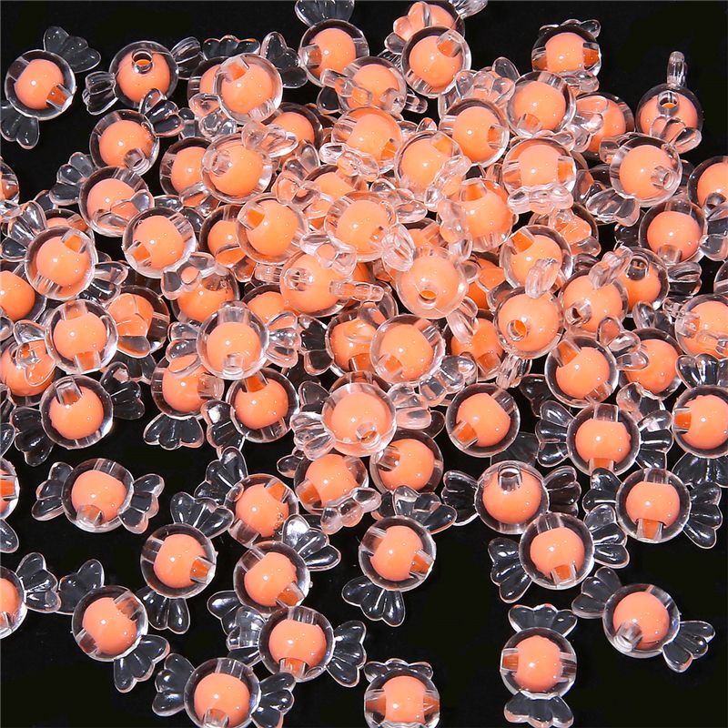 50pcs 17x9mm Candy Shaped Acrylic Beads for Charms Bracelet Necklace For Jewelry Making