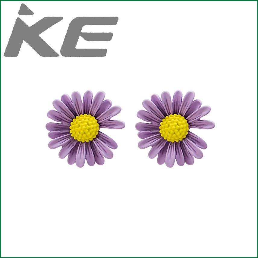 Needle Daisy Stud Earrings Temperament Fresh Flower Petal Earrings Earrings for gilrs for women low price