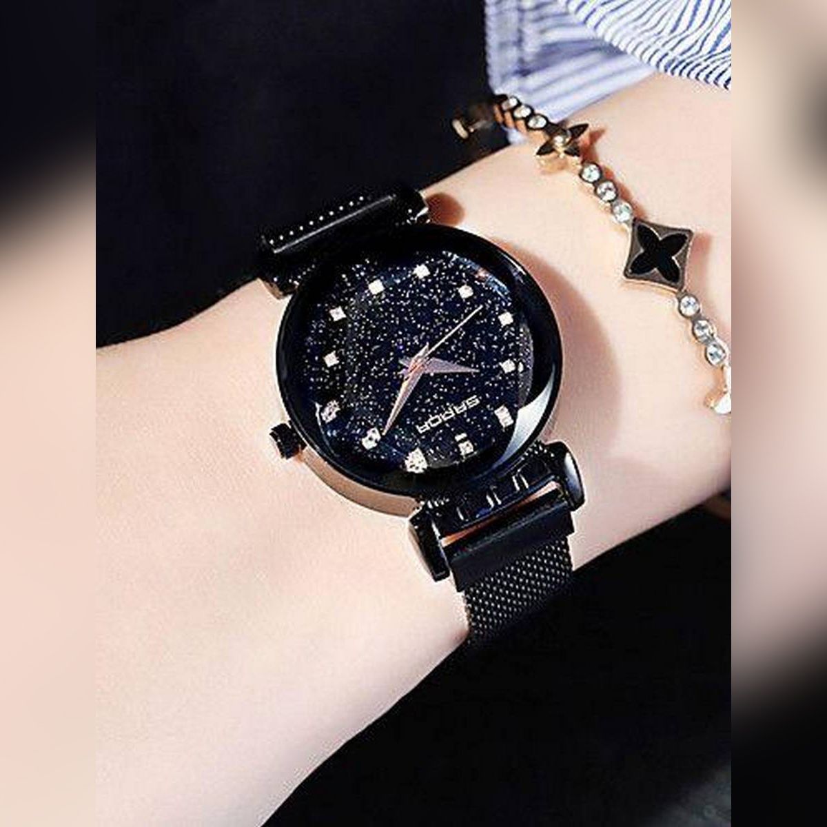 high quality magnet Analog Golden  Watch For Women - Watch For Women