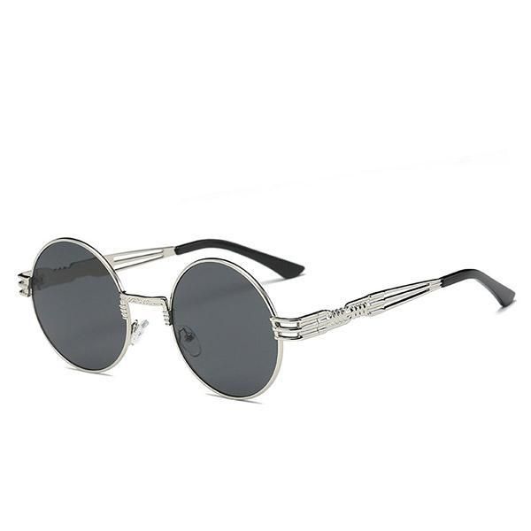 Women Vintage Round UV400 Protection Sunglasses Causal Steam Punk Round Eyeglasses