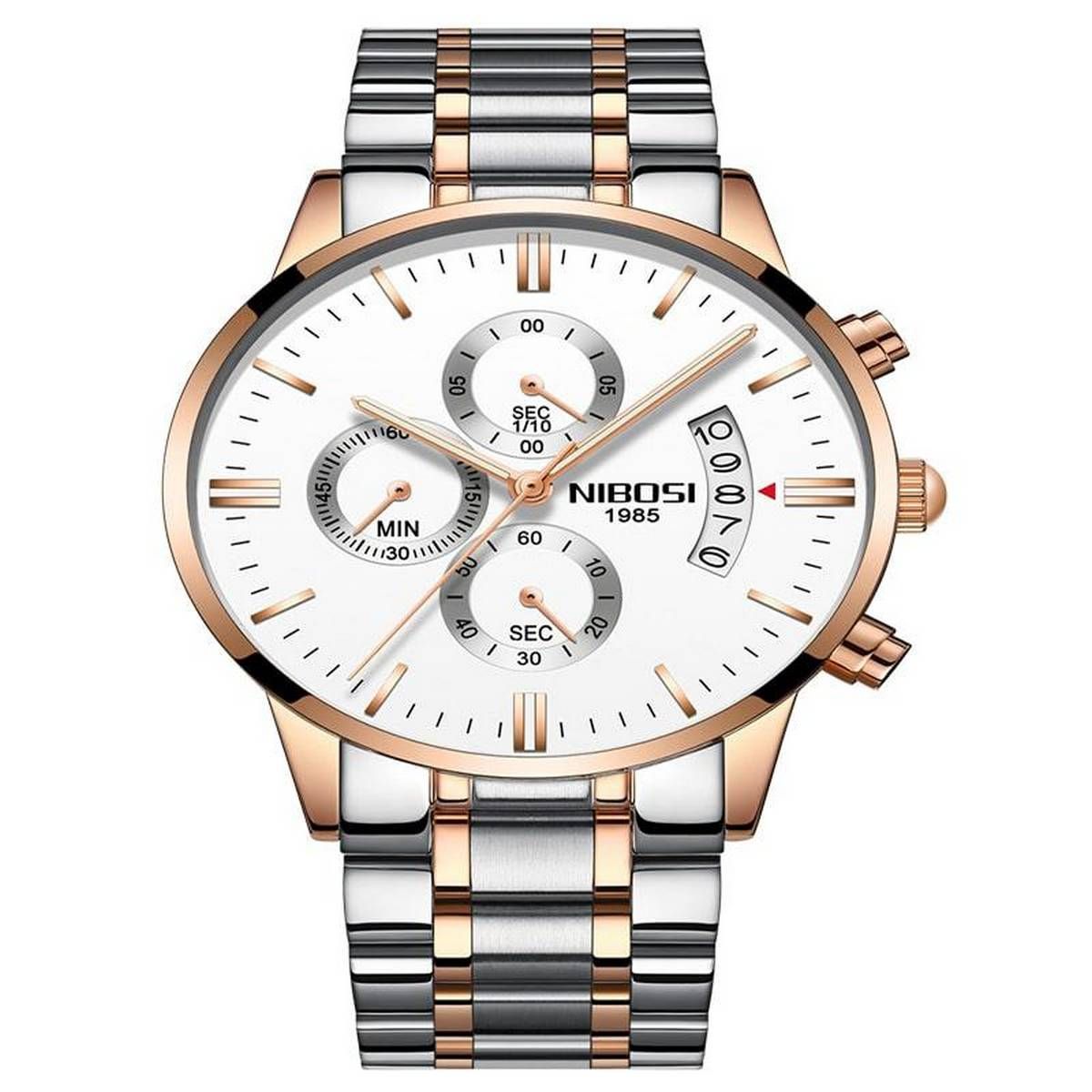 Chronograph Quartz NIBOSI Mens Watch