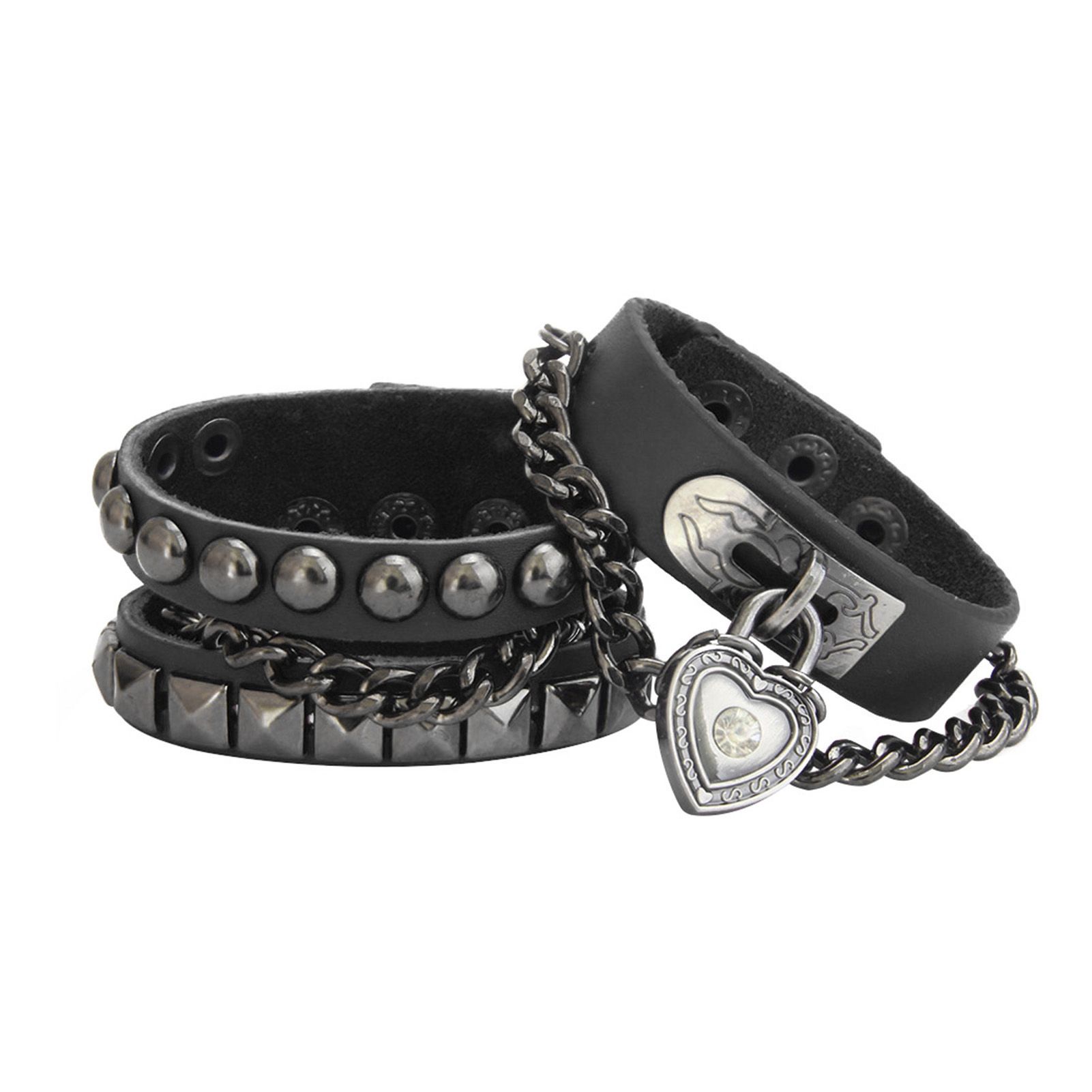 Rivet Bracelet Creative Punk Style Multilayer Cuff Bangle