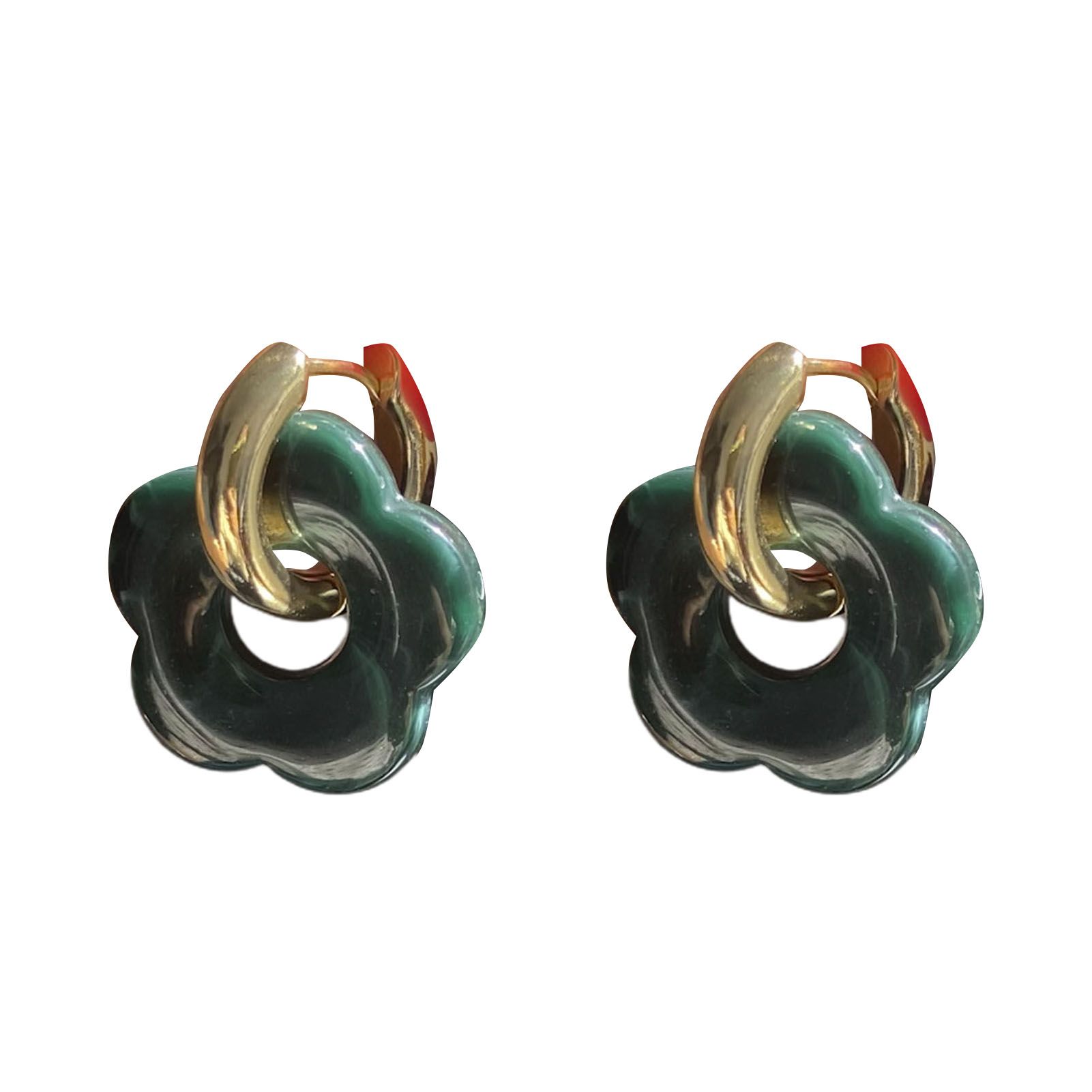Women Hoop Earrings All Match Delicate Hollow Out Earrings