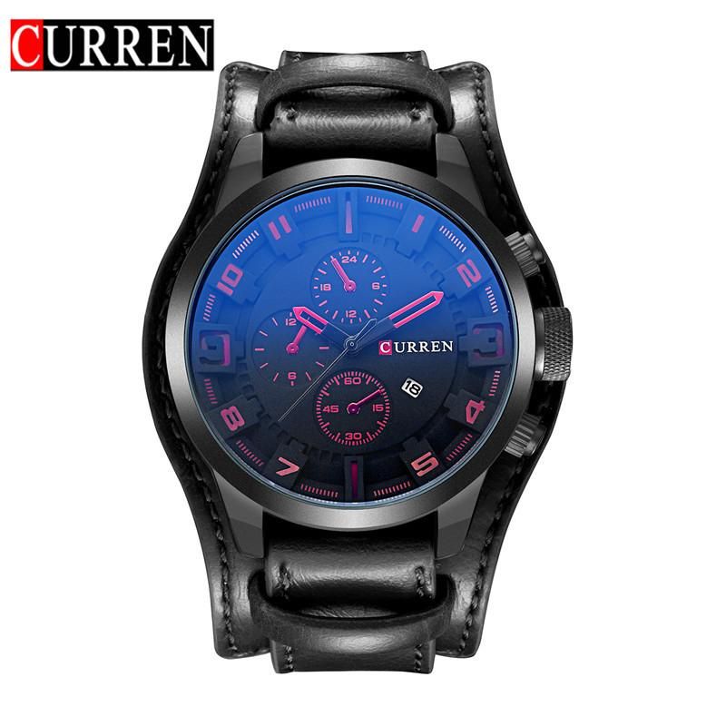 【BestGO】For Men 8225 Round Analog With Three Men'S Decorated Sub-Dial, Alloy Band Wrist Watch Case & Faux Leather
