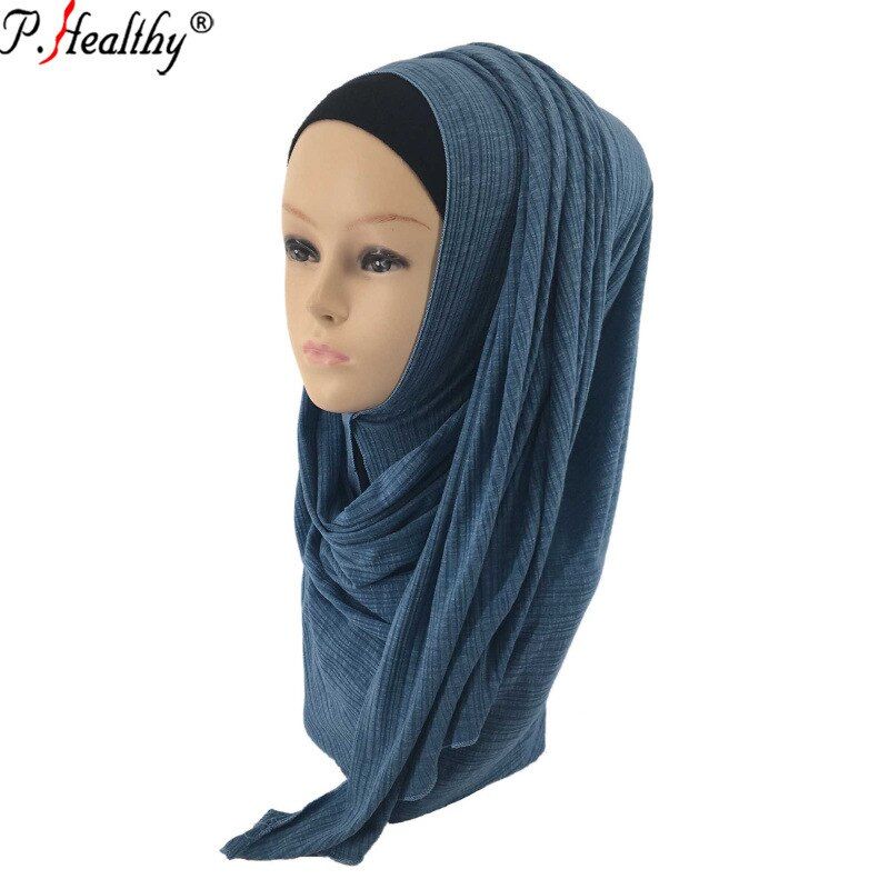 New Bamboo Jersey Scarf 170*70cm Muslim Long Scarf Wholesale Headscarfs Wraps  2018