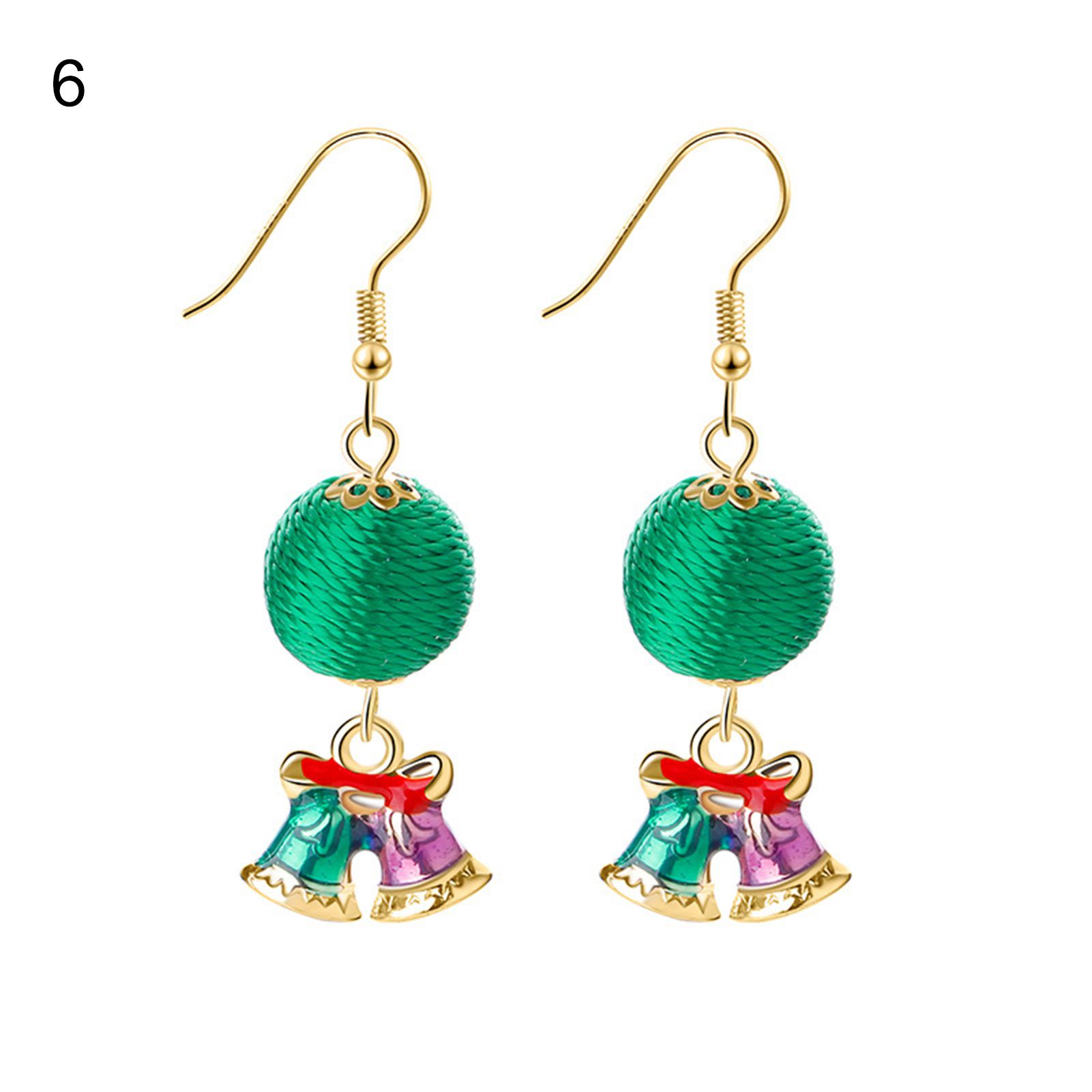 Christmas Dangle Earrings Wear Resistant Christmas Dangle Hook Earring