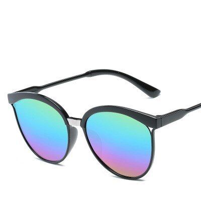 72020 Sunglasses Women Brand Designer Fashion Coating Mirror Cat Eye Sun Glasses For Female UV400 Cheap Goggle Oculos De Sol