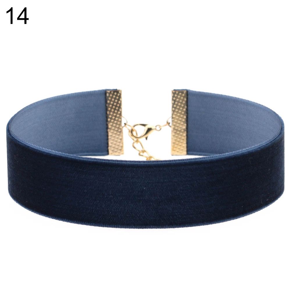 Fashion Wide Soft Velvet Choker Lady Party Nightclub Necklace Gothic Jewelry