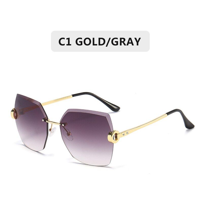 C1Luxury Brand Sunglasses Women Fashion Black Retro Sun Glasses Women Vintage Lady Summer Style Sun glasses Female Famous UV400