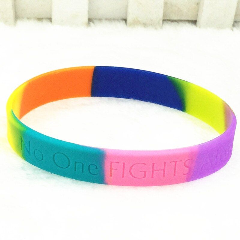 LGBT pride gay rainbow Silicon Bracelet for women man Boy Girl Symbol Gay Pride Lover Friendship Bracelets Man Jewelry