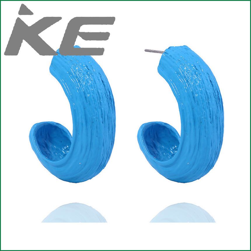 Fashion Stud Earrings Personality Versatile Simple Half Circle Earrings for women low price